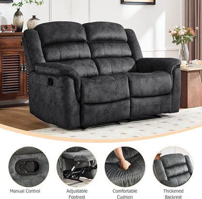 EBELLO Loveseat Recliner Sofa for Living Room, Extra Wide Modern Overstuffed 2 - Image 3