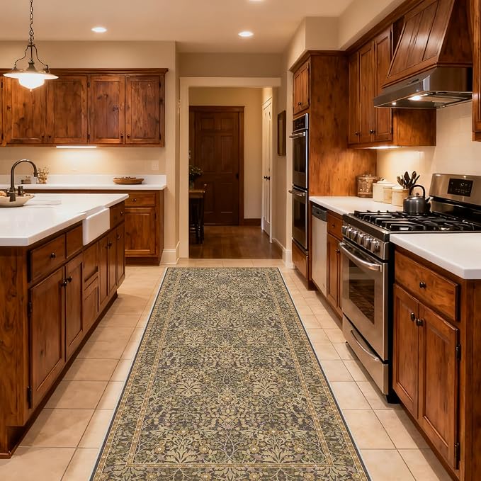 Washable 2'6" x 10' Runners for Hallways, Non Slip Long Floor Runner for Kitchen by Unknown