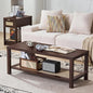 Lerliuo Boho Coffee Tables for Living Room, Rattan Center Table by Lerliuo