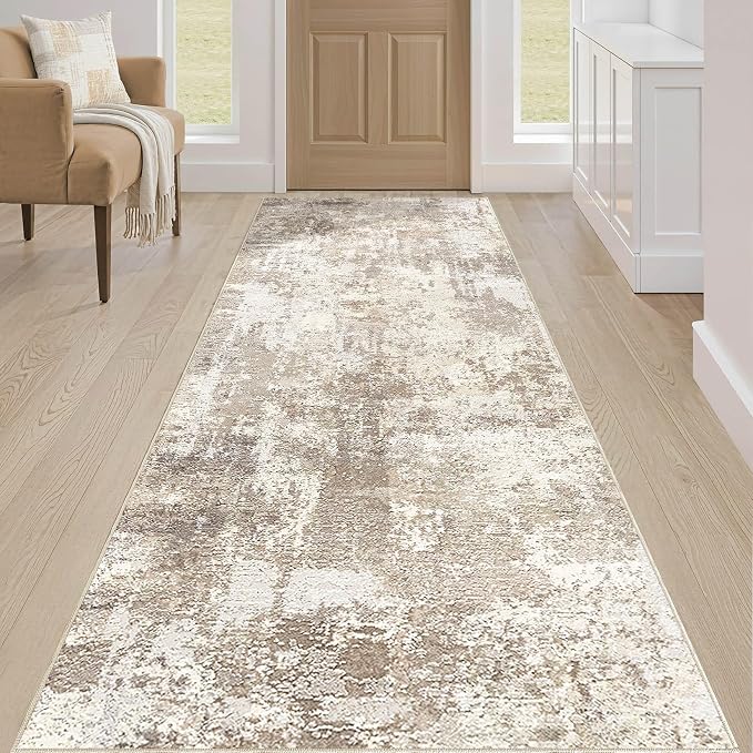 LOONGRUG Runner Rug 2x10 Washable Non-Slip Kitchen Neutral Modern Rug | - Image 4