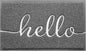 Grey Door Mat Welcome Mats Outdoor Indoor Doormat by CozyBounty