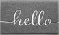 Grey Door Mat Welcome Mats Outdoor Indoor Doormat by CozyBounty