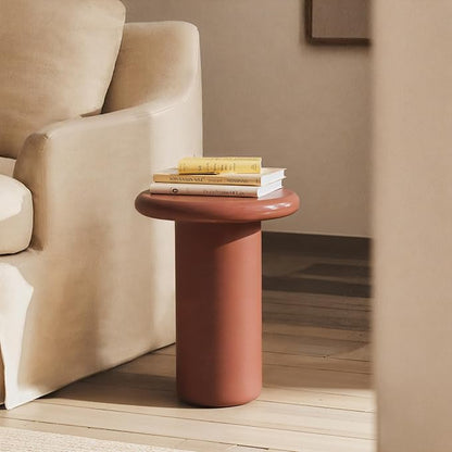 Acanva Modern End Tables with High Glossy Finish, Curved Edges, Accent Center - Image 5
