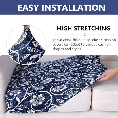 Printed Couch Cushion Covers, Sofa Covers Washable - Image 4