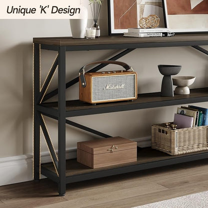 ONBRILL Industrial Console Sofa Table, 70.8 Inch Extra Long Entryway Table - Image 7