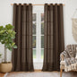 YoungsTex Brown Linen Curtains 84 Inch Length by YoungsTex