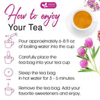FreshDrinkUS, Premium Red Clover Herbal Tea– 75 Tea Bags – Pure – Naturally Smooth & Mild Flavor – Premium Quality, Eco-Conscious Packaging. Caffeine-Free. Gluten Free. Vegan