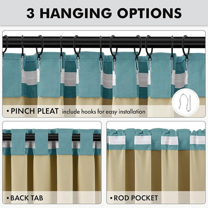 MIULEE 100% Blackout Linen Curtains - Image 5