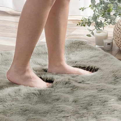 Ashler HOME DECO Soft Fox Faux Fur Chair Couch Cover Area Rug - Image 5