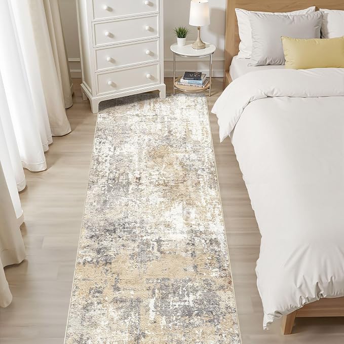 LOONGRUG Runner Rug 2x5 Washable Non-Slip Kitchen Neutral Modern Rug | Soft - Image 6