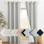 NICETOWN Grey Noise and Lights Block Out Curtains, 2 Panels, 42-inch W by by NICETOWN