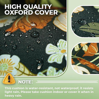 Outdoor Chaise Lounge Chair Cushion Set of 4, Waterproof 74.4 x 22 x 4.7 Inches - Image 7