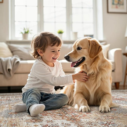 Round Rug 8ft, Circle Rug for Dining Room Table, Dining Room, Nursery Room - Image 6