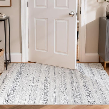 cotiled Washable 3x5 Entryway Rugs: Boho Moroccan Soft Small Rug | Solve Modern - Image 4