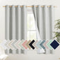 NICETOWN Grey Complete 100% Blackout Curtain Set, 52W x 45L, Thermal Insulated by NICETOWN