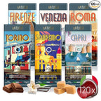 Artuzzi 120ct Espresso Pods For Nespresso Compatible Capsules Original Machines | Italian Coffee Variety - Ristretto Lungo Espresso Caramel Vanilla Chocolate | Aluminum & Recyclable
