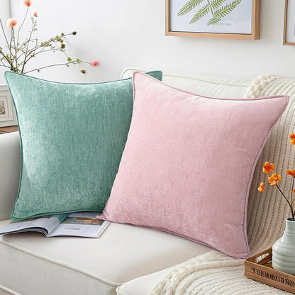 decorUhome Summer Couch Throw Pillow Covers 18x18 Set of 2, Decorative Soft - Image 4