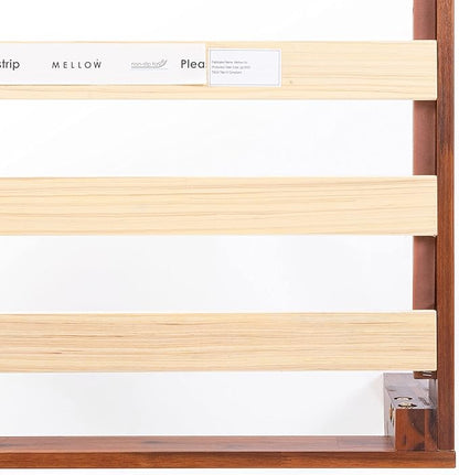 Mellow Naturalista Classic 12-Inch Solid Wood Platform Bed | Wooden Slats - Image 8