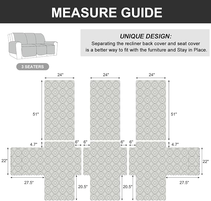 Genina Waterproof Recliner Cover - Image 5