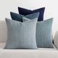 MIULEE Soft Corduroy Decorative Throw Pillow Covers Blue Navy Series 18x18 | by MIULEE