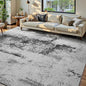 Living Room Rug 7x10 Ink Black Area Rugs Machine Washable Abstract Boho Large by OmpaaHomeDecor