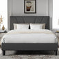 Novilla Full Bed Frame Upholstered Platform Full Size Bed Frame by Novilla