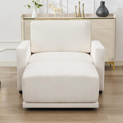 44.2" Chenille Oversized Chair by CACFTII