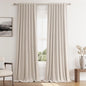 Oatmeal 100% Blackout Curtains 108 Inch Length 2 Panels Set by Guken