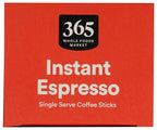 365 by Whole Foods Market, Instant Espresso, Dark Roast, 25 Single Serve Coffee Sticks, 2.65 Ounces