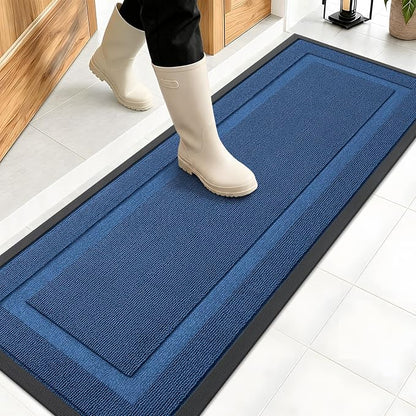 OLANLY Front Door Mat Outside 47x17, All-Season Heavy-Duty Rubber Doormat | by OLANLY