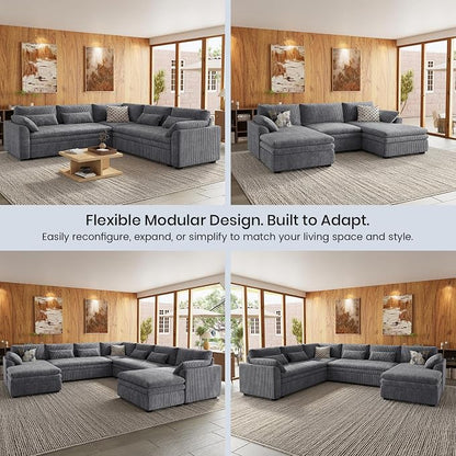 Belffin Large Modular Sectional Sofa - Image 8