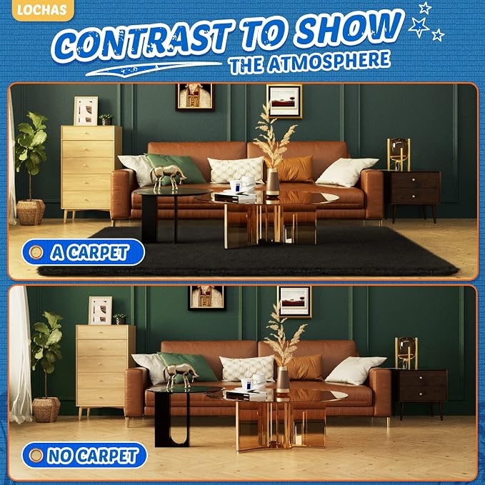 LOCHAS Area Rugs Fluffy Living Room Carpets - Image 4