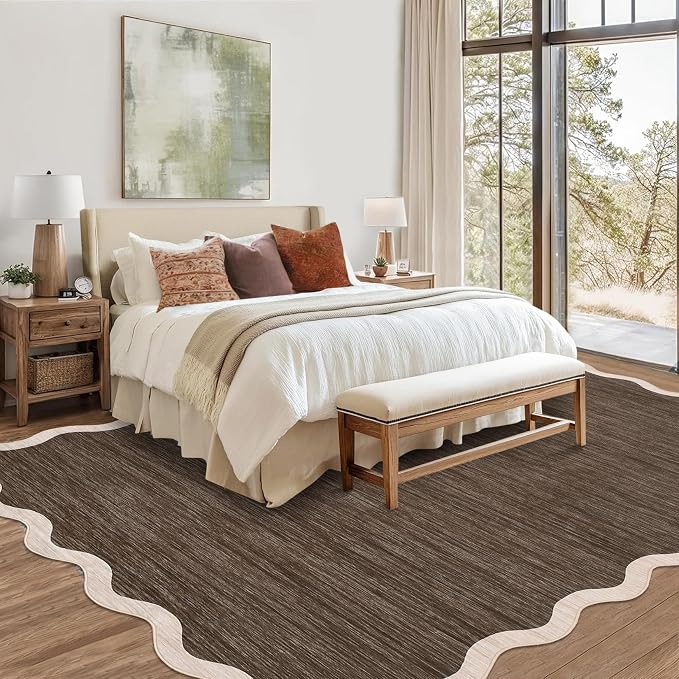 GarveeHome Scalloped Washable Area Rugs 5x7 Rug - Image 3