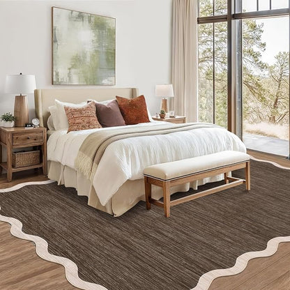 GarveeHome Scalloped Washable Area Rugs 5x7 Rug - Image 3
