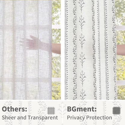 BGment Boho Curtains for Living Room 2 Panels, Each Panel 52 Inches Wide - Image 5