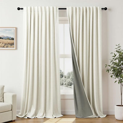 Extra Wide 70 Inch Blackout Curtains 96 Inches Long by Pitalk