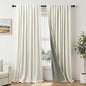Extra Wide Room Darkening 90 Inch Curtains 2 Panels by Pitalk