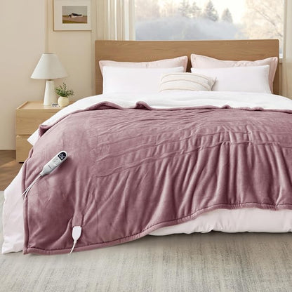 Bedsure Heated Blanket Queen Size, Dual Control Electric Blanket, 6 Heat/6 - Image 9