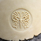 Wood Cookie Stamp, 2.5 Inch (Butterfly CS-013)