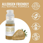 Bakell - Bright Gold Tinker Dust (4g, 1x Mini Spray Pump) Edible Glitter for Food, Desserts, and Beverages!