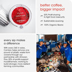 Cambio Roasters Colombian Organic Coffee K Cups for Keurig, Medium Roast Coffee K-Cup, Only Aluminum Keurig K Cups with Organic Beans, More Flavor & Longer Lasting Freshness, Medium Roast, 60 count