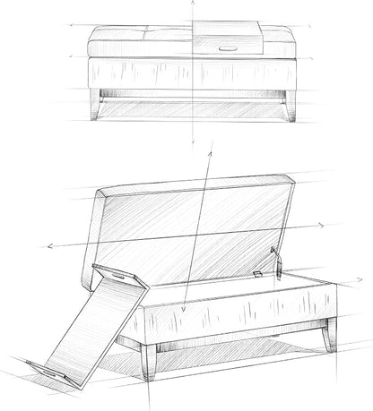 SIMPLIHOME Oregon Storage Ottoman Bench - Image 14