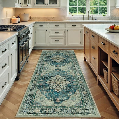 RELEANY Washable Area Rug, Runner 3'x6', Water Repellent, Pet Friendly by RELEANY
