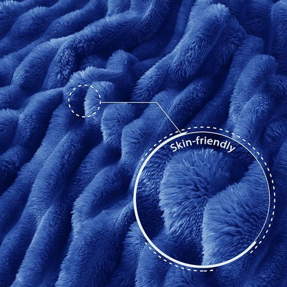 Exclusivo Mezcla Striped King Size Fleece Blanket - Image 5