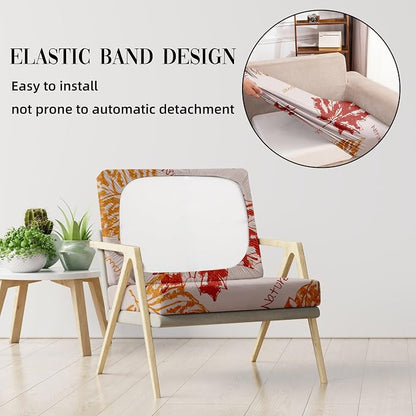8Pcs Outdoor Cushion Covers, Elastic Patio Cushion Covers | Washable, - Image 5