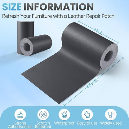 Leather Repair Patch Tape Kit, Vinyl Leather Repair Kit - Image 2