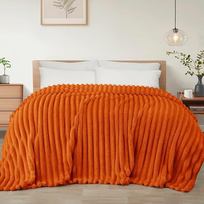 Exclusivo Mezcla Striped Queen Size Fleece Blanket by ExclusivoMezcla