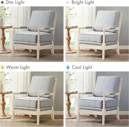 Madison Park Accent Chairs for Living Room Farmhouse Modern Armchair, Solid Wood - Image 6