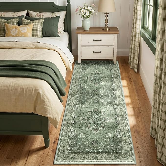 RELEANY Washable Area Rug, Runner 3'x6', Water Repellent, Pet Friendly by RELEANY