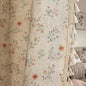 Boho Floral Light Filtering Curtains 84 Inch 2 Panels Linen Texture | Farmhouse by Unknown